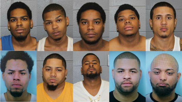 10 arrestados en operativo de drogas en Springfield