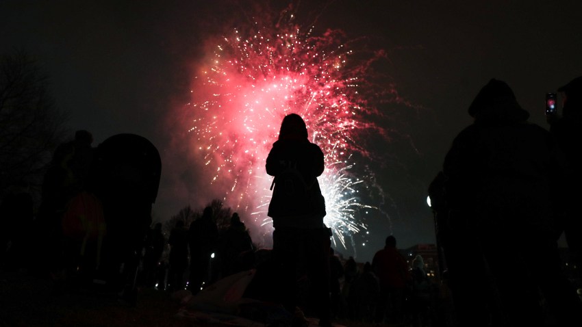 Fireworks at First Night Boston