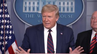 President Trump at podium