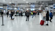 NEW YORK,  NY - MARCH 14: A normally busy Penn Station is partially empty on a Saturday afternoon as the coronavirus continues to spread across the United States on March 14, 2020 in New York City. The World Health Organization declared coronavirus (COVID-19) a global pandemic on March 11th. (Photo by Jamie McCarthy/Getty Images)