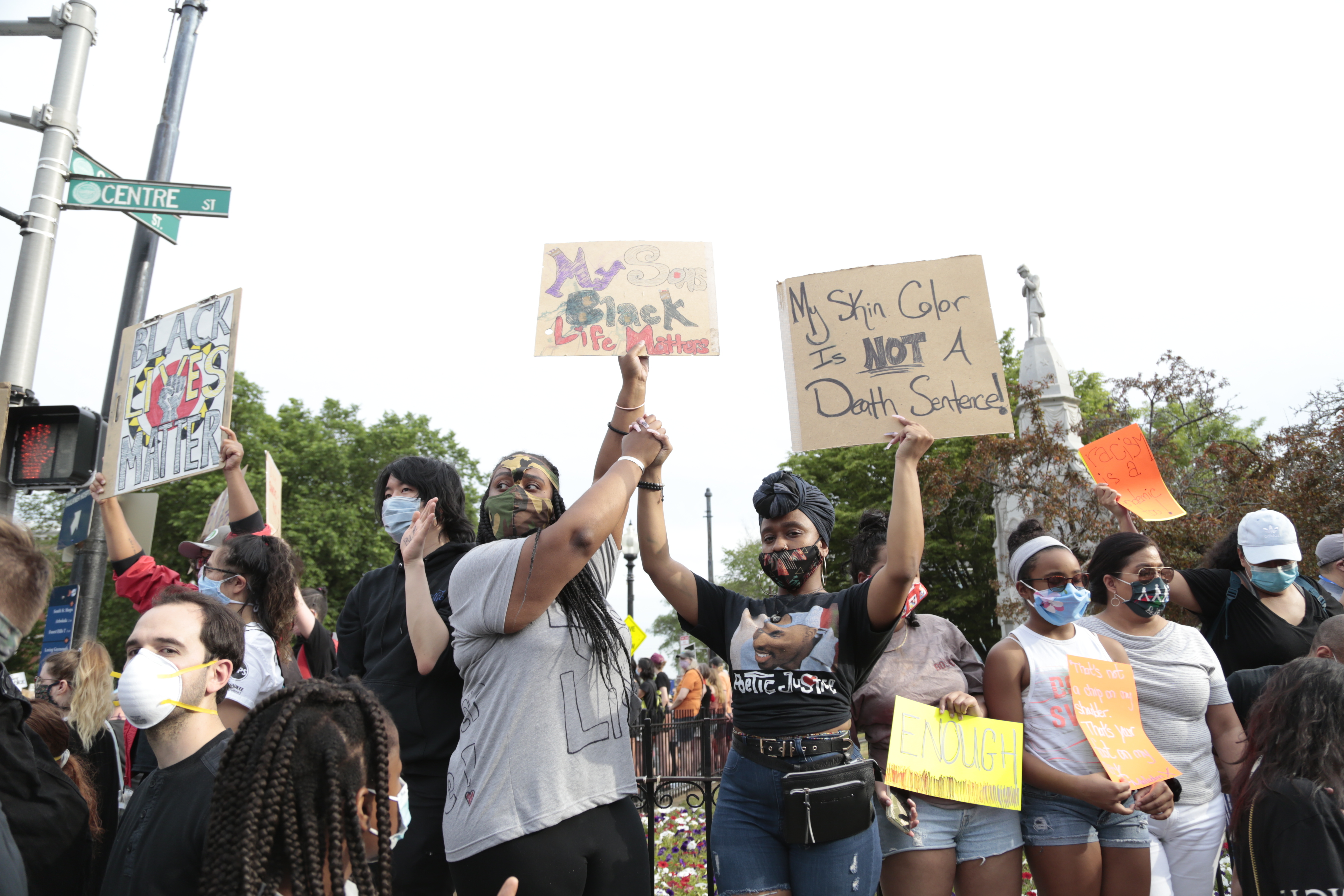 Black Lives Matter Vigil in Jamaica Plain