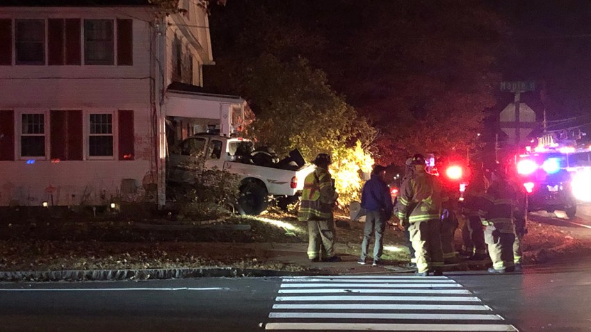 Pickup into house in East Hartford