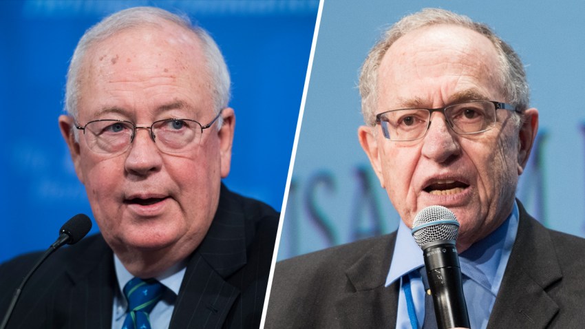 Los abogados Starr y Dershowitz