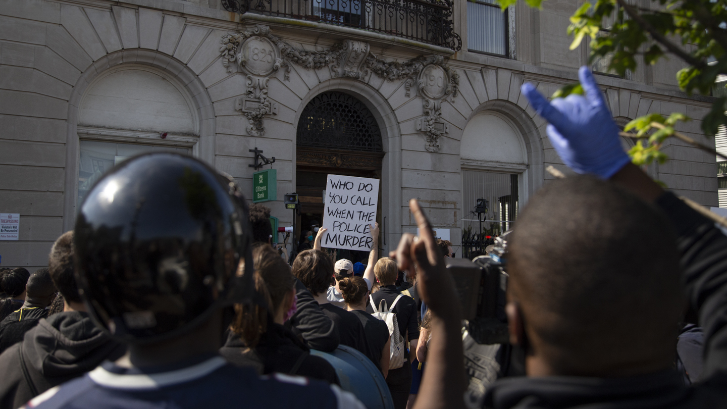 Scenes from a Roxbury Black Lives Matter protest