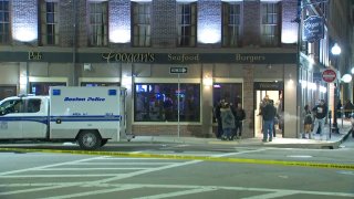 Boston police say a man was assaulted around 10:45 p.m. Thursday at Coogan's,