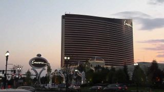encore boston harbor sunset