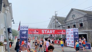 falmouth road race 2019 start line from brian