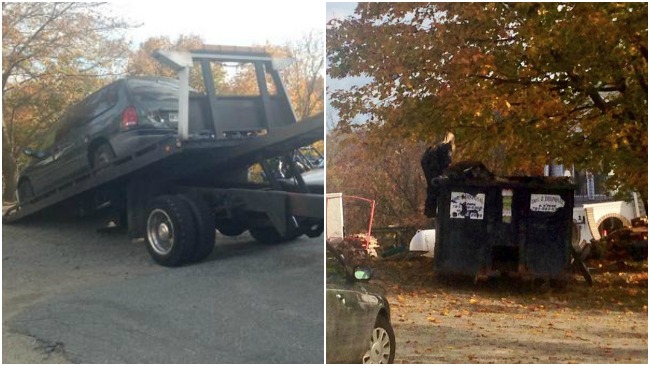 tlmd_swampscott_jaimee_mendez_policia_remolca_carro_de_depredador_policia_busca_en_dumpster