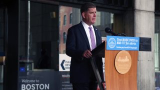 Boston Mayor Walsh speaks at news conference