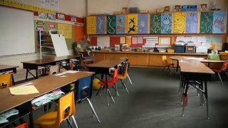 An empty classroom