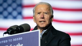 Joe BidenDemocratic presidential nominee Joe Biden speaks during a drive-in campaign rally at Heinz Field on November 02, 2020 in Pittsburgh, Pennsylvania.