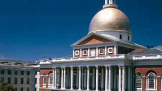 A file photo of the Massachusetts State House.
