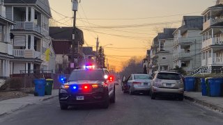 Police on Alder Street in Waterbury