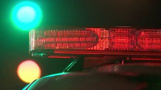 Red light on top of Philadelphia police car