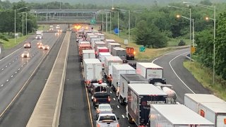 Interstate 84 in Cheshire closed after crash and shooting