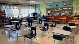 A classroom in Waterbury