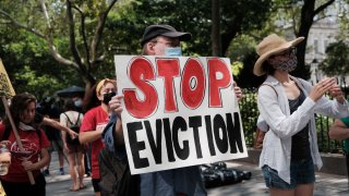 Eviction protesters