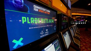 Connecticut sports betting signs in casino
