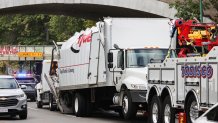 A Storrowed truck in Boston on Friday, Oct. 15, 2021.