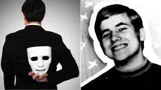 La foto de la derecha muestra a Ted Conrad en 1969. Esa era la imagen que tenía el FBI cuando lo buscaban por el robo al banco de Cleveland.