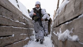 Las tropas ucranianas están movilizadas a lo largo de la frontera con Rusia.