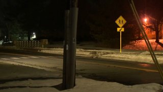 Police at Hilliard Street and New State Road in Manchester.