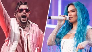 Bad Bunny (Izquierda) y Karol G.