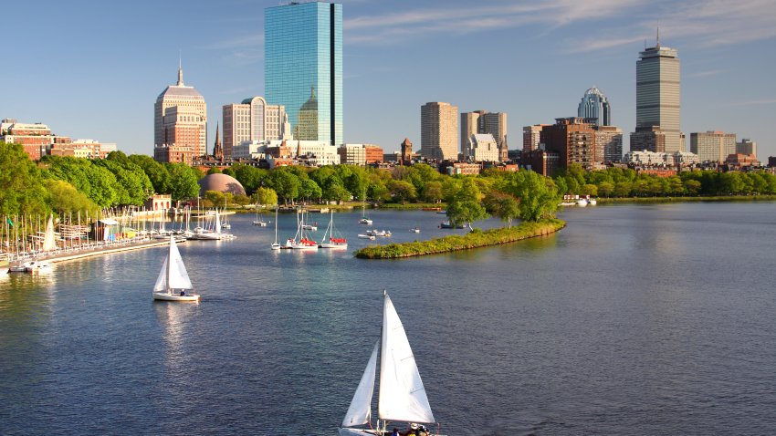 Sailboats on the Charles River with Boston’s Back Bay skyline in the background. Boston is the largest city in New England, the capital of the state of Massachusetts. Boston is known for its central role in American history,world-class educational institutions, cultural facilities, and champion sports franchises.