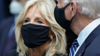 FILE - Jill Biden, left, wife of Democratic presidential candidate