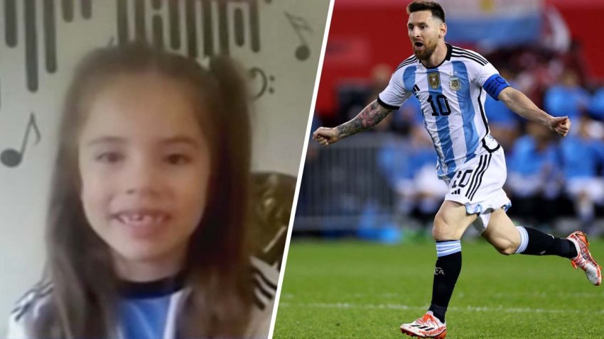 Lucha por su sueño: niña de siete años le dedica canción a Messi y se vuelve viral