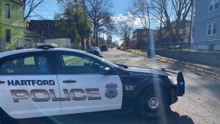 Police at the scene of a Shooting on Magnolia Street in Hartford on November 18 2022