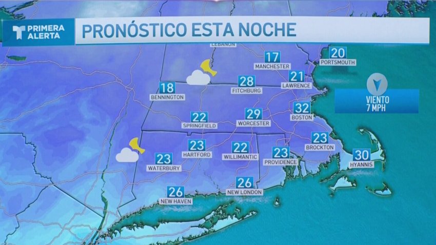Noche fría con temperaturas en los 20 grados