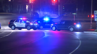 Police on Oakland Street in Manchester