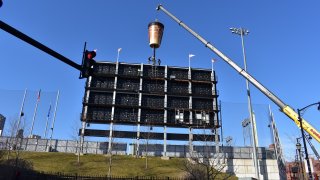 Dunkin Iced Coffee Cup at Dunkin Park on March 21 2023