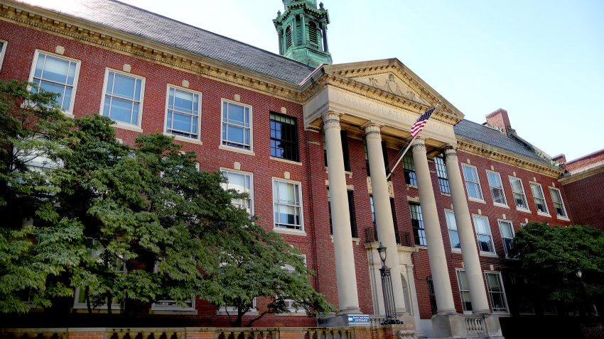 Boston, MA – June 23: Exterior of Boston Latin School on June 23, 2021. (Photo by John Tlumacki/The Boston Globe via Getty Images)