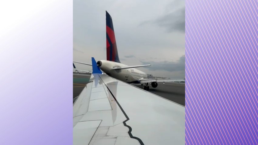 Aterrador momento: aviones de Delta y United se tocan en aeropuerto