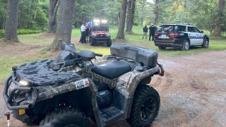 ATVs used to rescue a missing woman from Stoughton who'd become trapped at a Massachusetts state park in Easton until Monday, July 3, 2023.