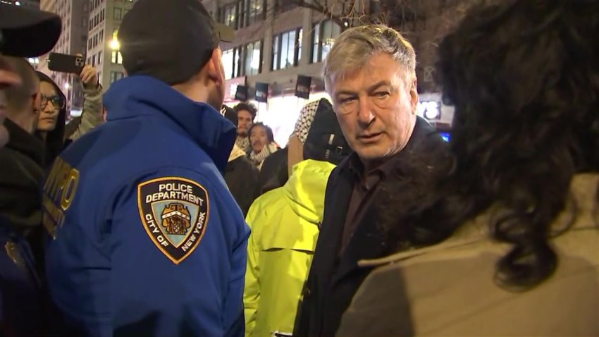 Actor Alec Baldwin gets into heated confrontation with pro-Palestinian demonstrator in NYC