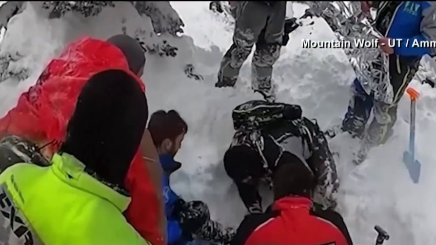 Vivo de milagro: lo rescatan tras quedar totalmente sepultado por una avalancha