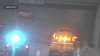 Auto incendiado causa caos en el tráfico en la entrada del túnel O’Neill