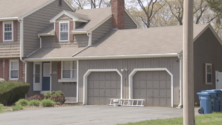 The house on Fairview Road in Canton, Massachusetts, seen in April 2024, where John O'Keefe was found.