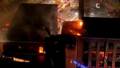 Masivo incendio destruye edificio en New Britain