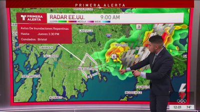 Aviso de tormentas e inundaciones para parte de Nueva Inglaterra