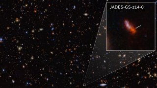 Imagen de la galaxia JADES-GS-z14-0.