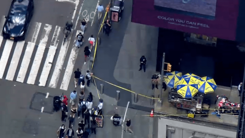 machete attack times square