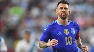 Lionel Messi con la camiseta de Argentina.