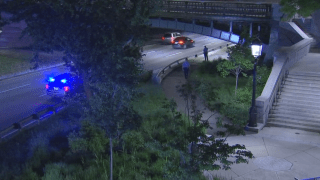 Massachusetts State Police investigating a machete attack on Storrow Drive at the Longfellow Bridge early Friday, May 24, 2024.