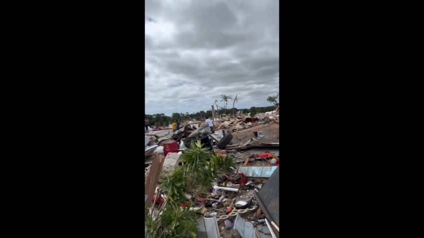 Impacto de tornado en Wellington