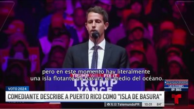 Comediante describe a Puerto Rico como isla de basura en mitin de Trump