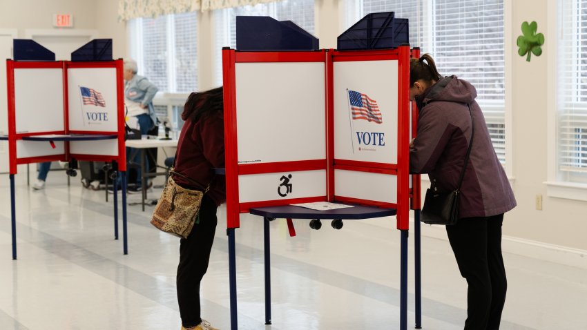 Voters cast ballots in Massachusetts